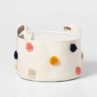Pom-Pom Kids' Storage Basket Cream - Pillowfort™ - Image 5