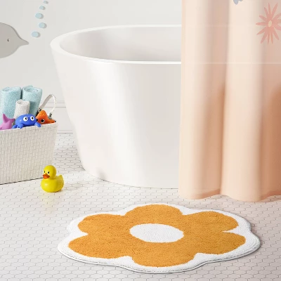 Flower Kids' Bath Rug - Pillowfort™ 2 Flower Kids' Bath Rug - Pillowfort™