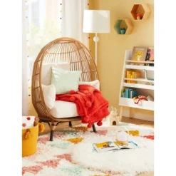 3' Faux Fur Round Kids' Rug White - Pillowfort™ -Furniture Store GUEST 19a1d8a7 a83f 4a58 a225 4c2aa90c6fc4