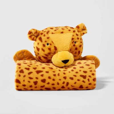 Cheetah Kids' Hooded Blanket - Pillowfort™ - Image 2