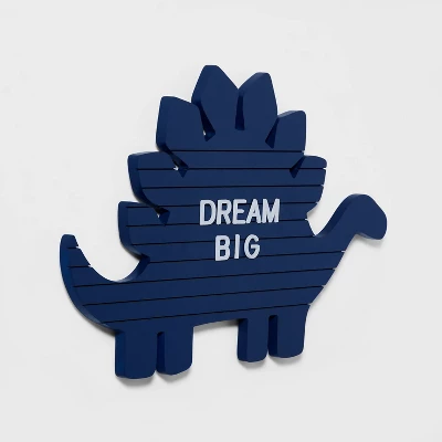 Dinosaur Kids' Letter Board Blue - Pillowfort™ 3 Dinosaur Kids' Letter Board Blue - Pillowfort™