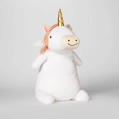 Unicorn Weighted Plush Kids' Throw Pillow White/Blush - Pillowfort™ 5 Unicorn Weighted Plush Kids' Throw Pillow White/Blush - Pillowfort™ - Image 3