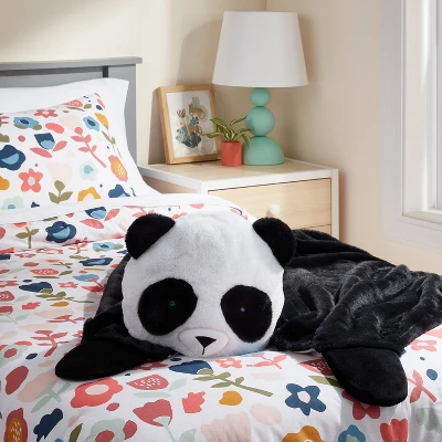 Panda Kids' Hooded Blanket - Pillowfort™