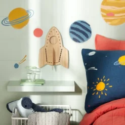 Rocket Wood Lit Kids' Wall Decor - Pillowfort™