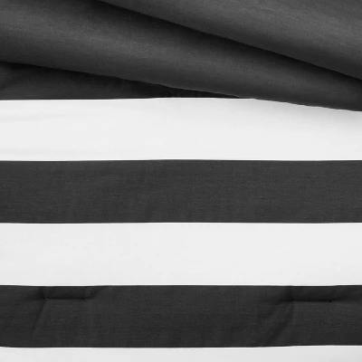 Toddler Rugby Striped Cotton Kids' Comforter - Pillowfort™ - Image 2