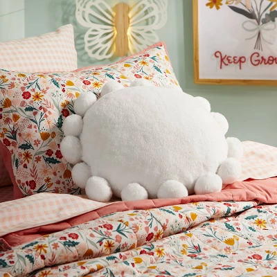 Floral Cotton Reversible Kids' Sham - Pillowfort™ - Image 4