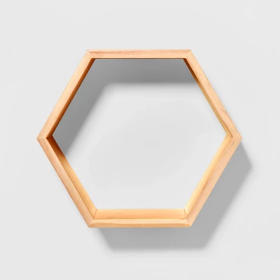 Natural Wood Hexagon Kids' Shelf - Pillowfort™ 7 Natural Wood Hexagon Kids' Shelf - Pillowfort™ - Image 5