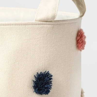 Pom-Pom Kids' Storage Basket Cream - Pillowfort™ - Image 2