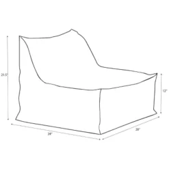 Armless Lounge Kids' Chair Gray - Pillowfort™ -Furniture Store GUEST 966b9091 5c5b 4f7f 8216 3d51e3ee45b1