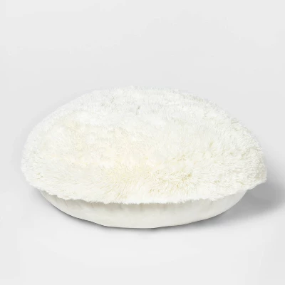 Faux Fur Floor Kids' Pillow Cream - Pillowfort™ 3 Faux Fur Floor Kids' Pillow Cream - Pillowfort™