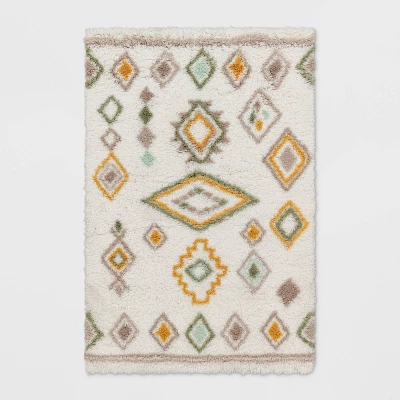 Yuma Area Kids' Rug Gold/Mint - Pillowfort™ - Image 4