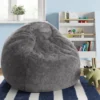 XL Fuzzy Kids' Bean Bag Gray - Pillowfort™ -Furniture Store GUEST bff175fe 567c 45d6 9ac8 675f265321af
