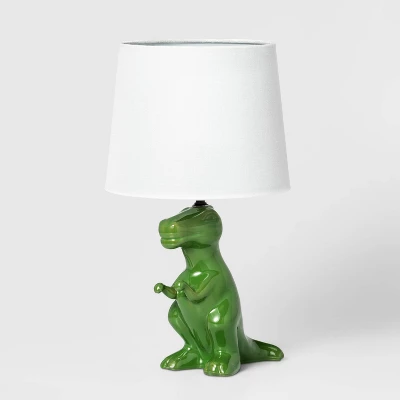 Dinosaur Kids' Table Lamp Green - Pillowfort™ - Image 5