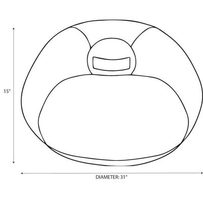 Canvas Kids' Bean Bag Green - Pillowfort™ 7 Canvas Kids' Bean Bag Green - Pillowfort™ - Image 5