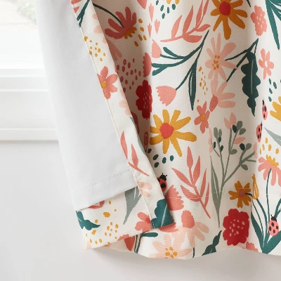 In The Garden Full Printed Blackout Kids' Curtain Panel - Pillowfort™ - Image 3