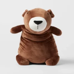 Bear Weighted Plush Kids' Throw Pillow Brown - Pillowfort™ -Furniture Store GUEST e14bf083 0b66 46ff 9039 736ae79b5f51
