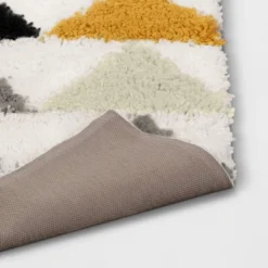 4'x5'6" Triangles Shag Kids' Rug Black/Cream - Pillowfort™ -Furniture Store GUEST e44aac54 67f7 445d ac92 34dbc5ad1767 1