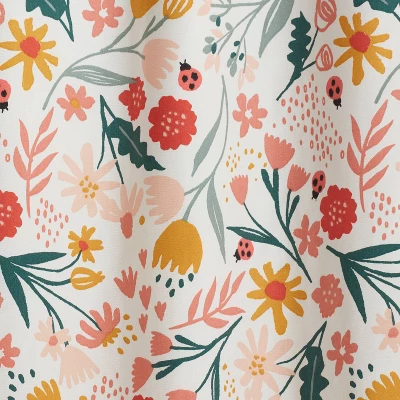 In The Garden Full Printed Blackout Kids' Curtain Panel - Pillowfort™ - Image 2